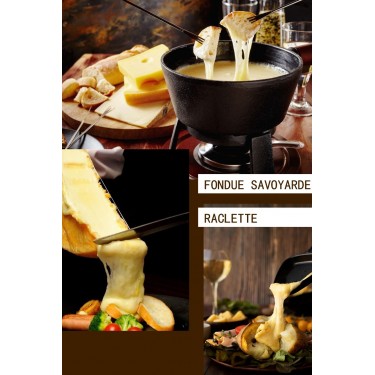 Käsefondue, Raclette